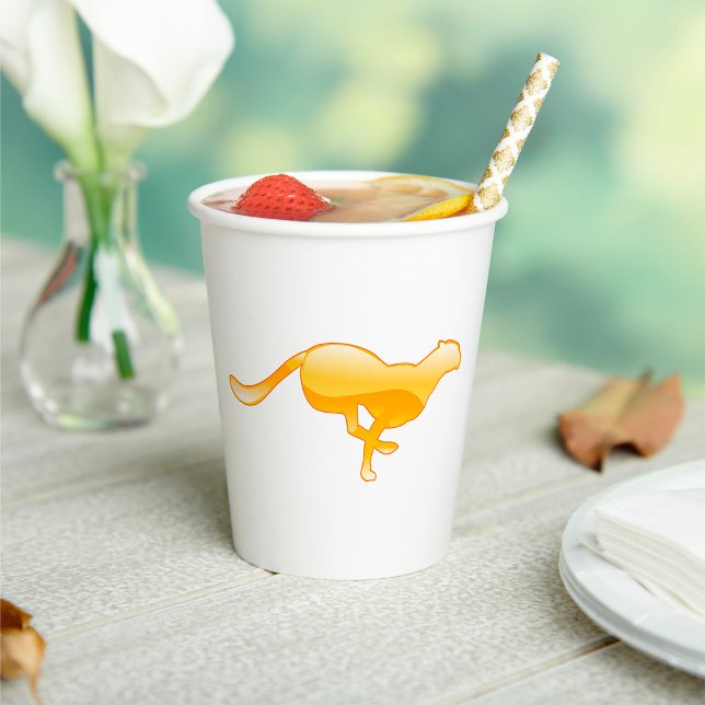 Cheetah Running Paper Cups (Creator Uploaded)