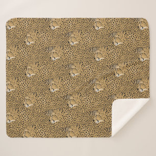 Cheetah  sherpa blanket