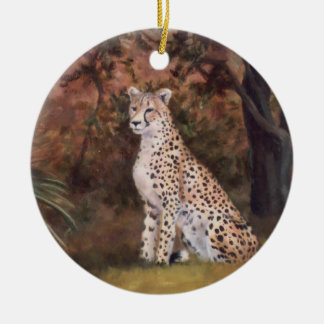 Cheetah Sitting Proud Ornament