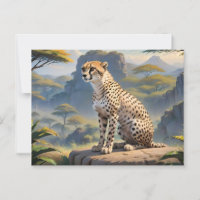 Cheetah sitting up in