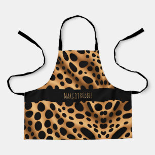 Cheetah skin Abstract Geometric Pattern Apron