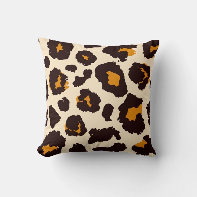 Cheetah Skin, Animal Print Texture. Cushion (Front)