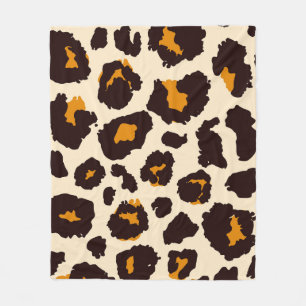 Cheetah Skin, Animal Print Texture. Fleece Blanket