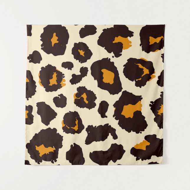Cheetah Skin, Animal Print Texture. Tapestry (Front)