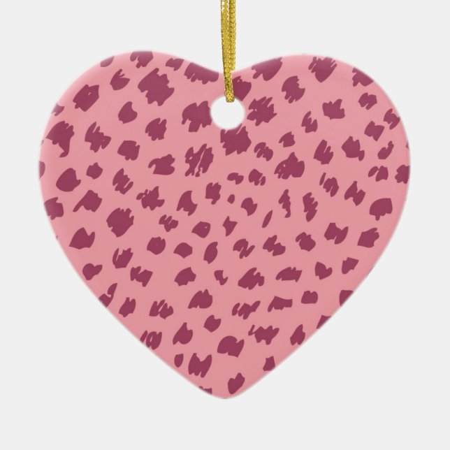 Cheetah skin ceramic tree decoration (Front)