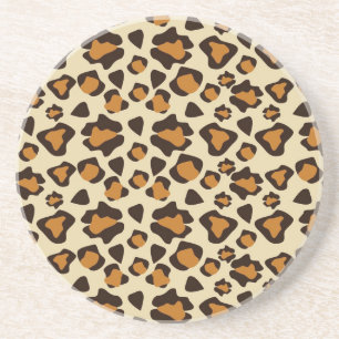 Cheetah skin pattern coaster
