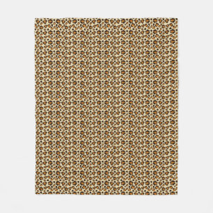 Cheetah skin pattern fleece blanket