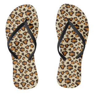 Cheetah skin pattern jandals