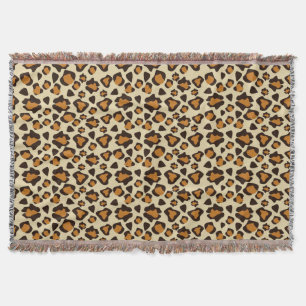Cheetah skin pattern throw blanket