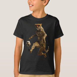 Cheetah Soccer Footll T-Shirt