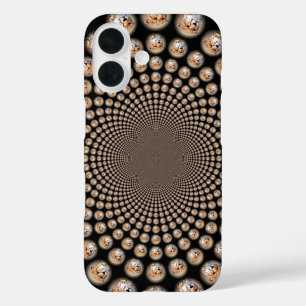 Cheetah Spin Spectacle – Feline Frenzy: Colourful iPhone 16 Case