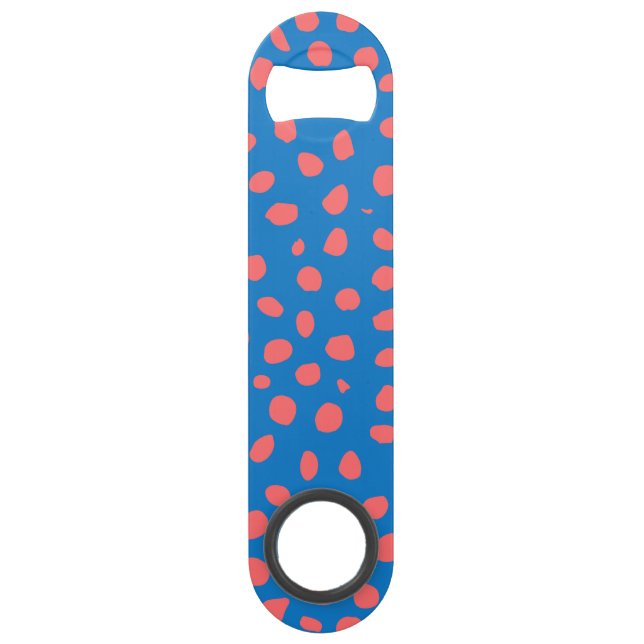 Cheetah spots Coral Blue (Back)