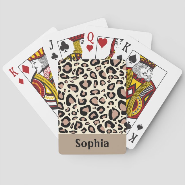 Cheetah Spots Playing Cards (Back)