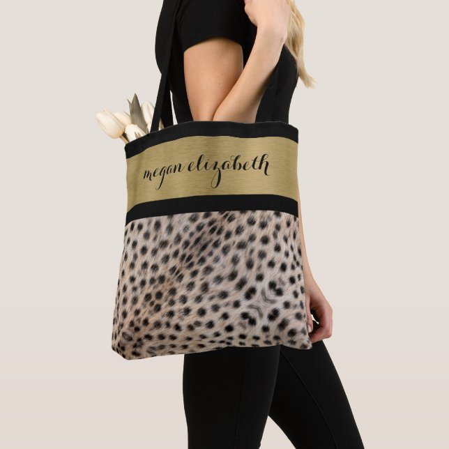 Cheetah Spots Tote Bag (Close Up)