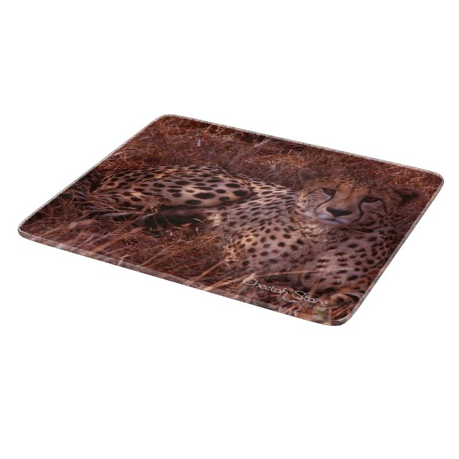 Cheetah Stare Cutting Board (Corner)