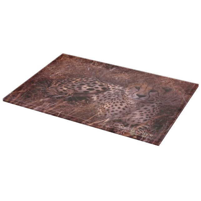 Cheetah Stare Cutting Board (Corner)