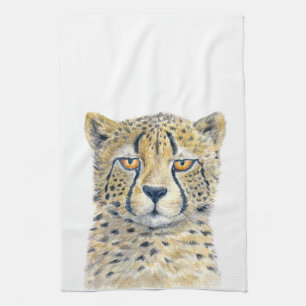Cheetah Tea Towel