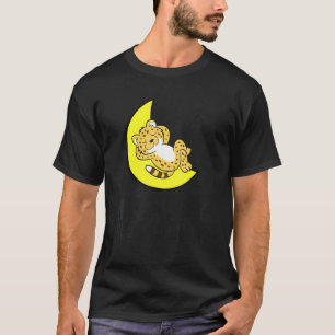 Cheetah Tired Nap All Day Sleep All Night Cute Che T-Shirt