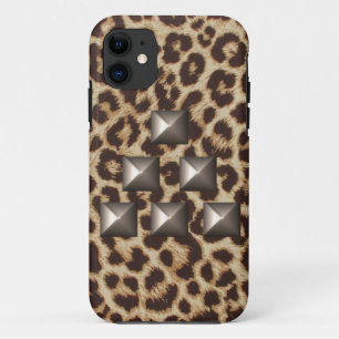 Cheetah Triangle Studded Case