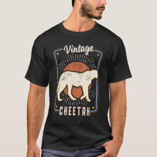 Cheetah Vintage Retro Classic Animal Love 1 T-Shirt