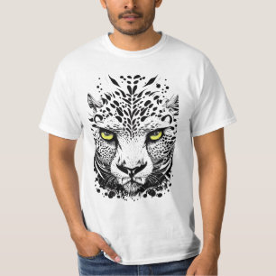 Cheetah Wild Animal Nature Illustration Art Tattoo T-Shirt