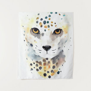Cheetah Wild Animal Nature Watercolor Art Painting Tapestry