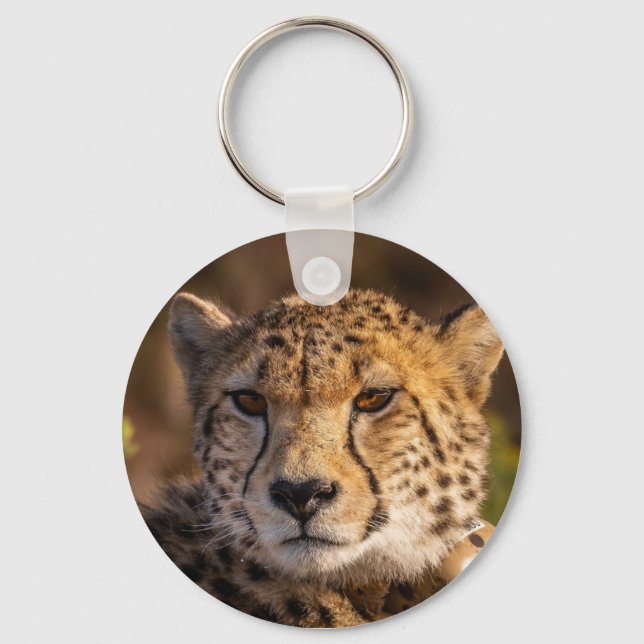 Cheetah Wildlife Big Cat  Key Ring (Front)
