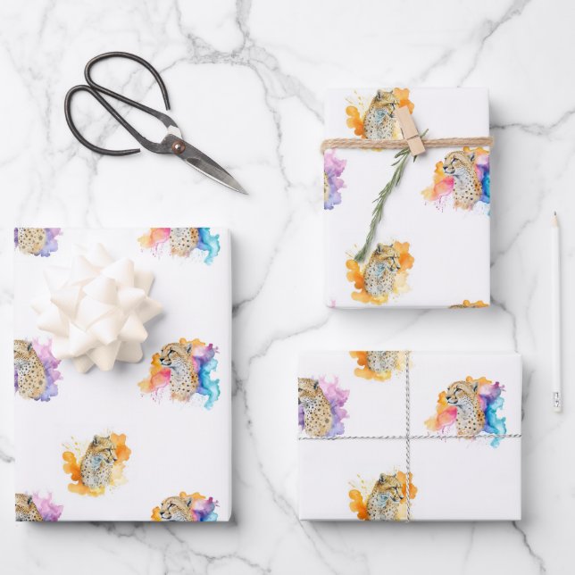 Cheetah Wrapping Paper (Front)