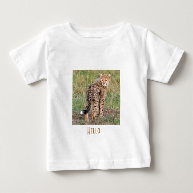 CheetahCubLookingAtYou.png Baby T-Shirt (Front)