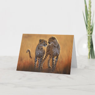 Cheetah's Greeting Card