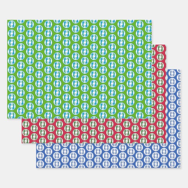 Cheetahs Wrapping Paper Flat Sheet Set of 3 (Set)