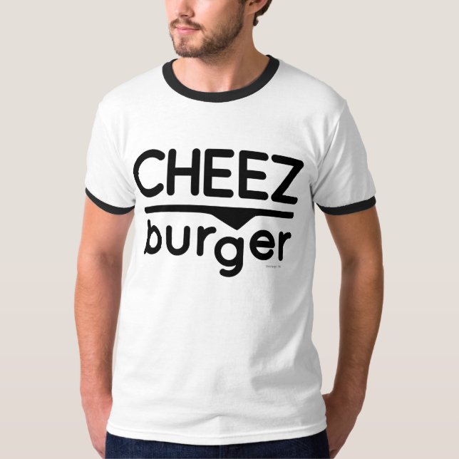 Cheezburger Logo (black) T-Shirt (Front)