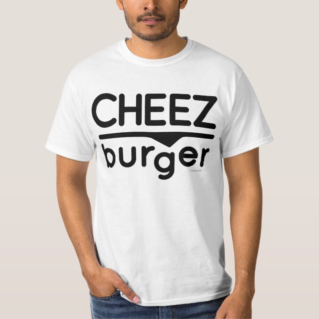 Cheezburger Logo (black) T-Shirt (Front)