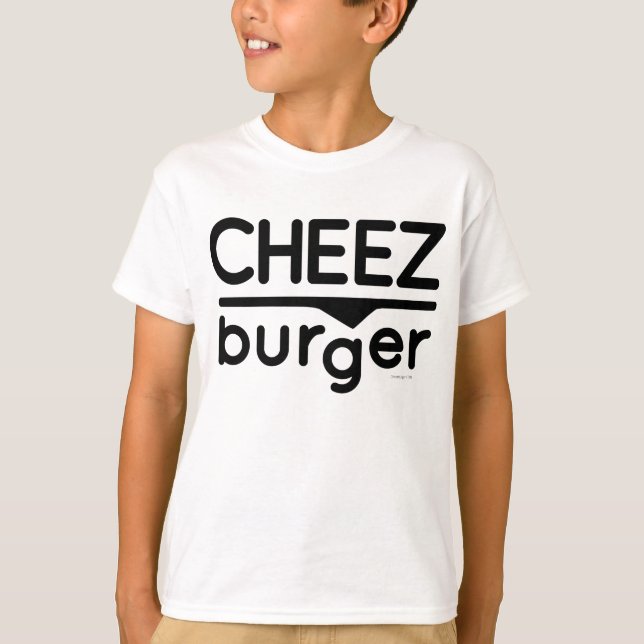 Cheezburger Logo (black) T-Shirt (Front)