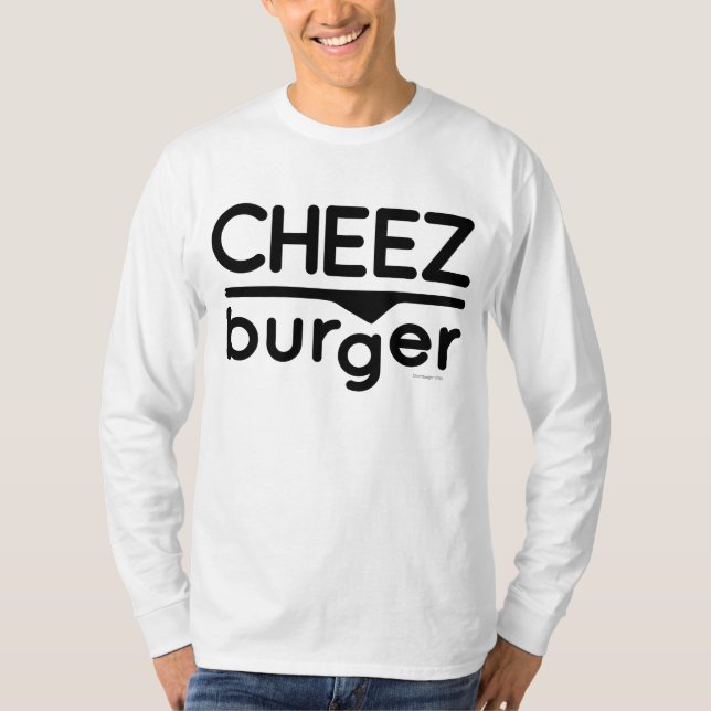 Cheezburger Logo (black) T-Shirt (Front)