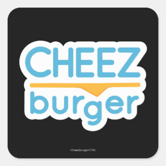 Cheezburger Logo (colour) Square Sticker