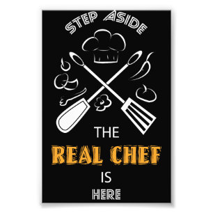 Chef and Cooking Funny Quotes Photo Print