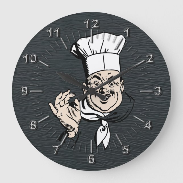 Chef approve large clock (Front)