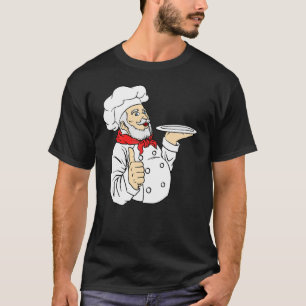 Chef Apron Hat Cook Foodie Gourmet Connoisseur T-Shirt