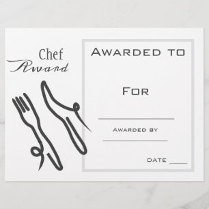 Chef award cooking award