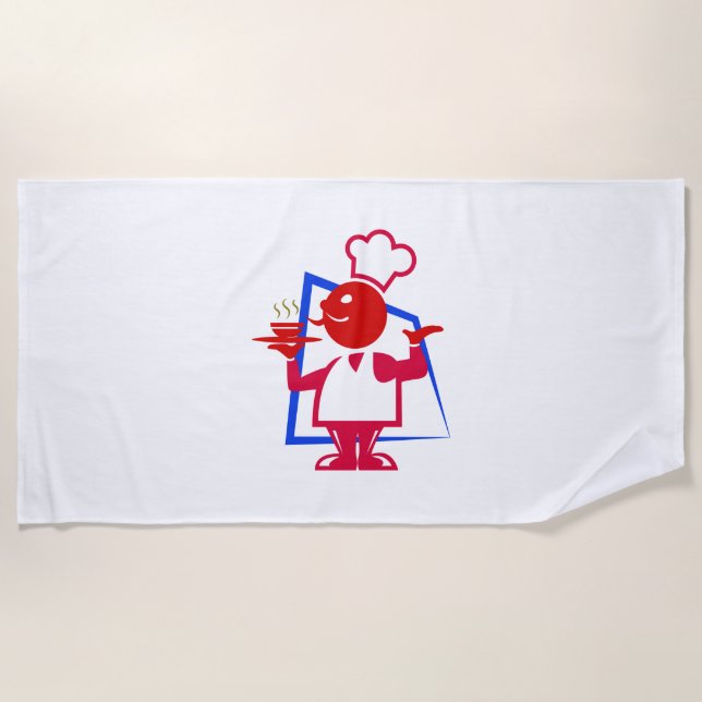 Chef Beach Towel (Front)