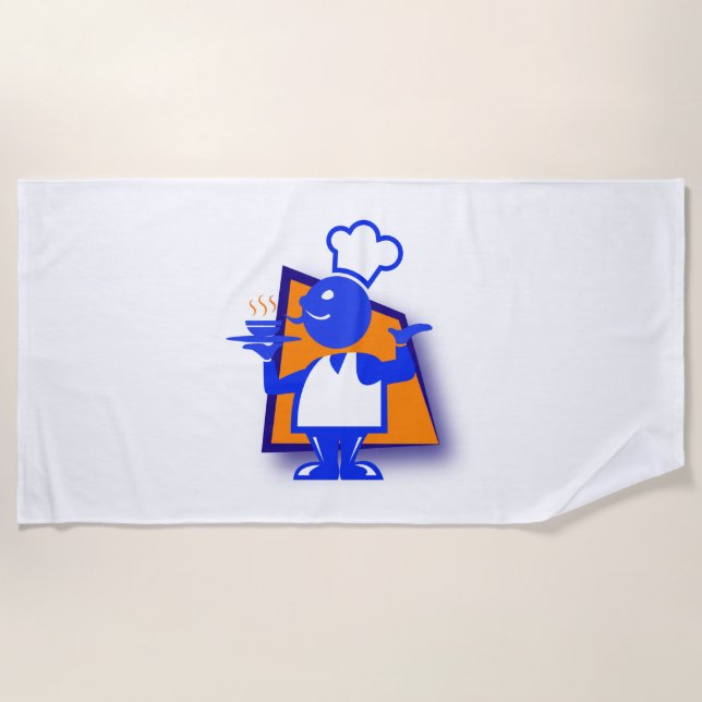 Chef Beach Towel (Front)