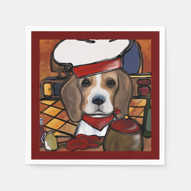 CHEF BEAGLE   NAPKIN (Front)