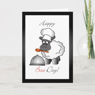 chef birthday greeting card