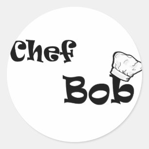 Chef Bob Classic Round Sticker