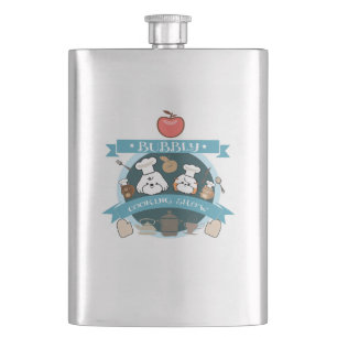 chef bubbly's cooking show hip flask