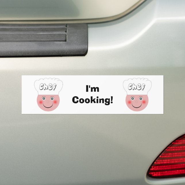 Chef Bumper Sticker (On Car)