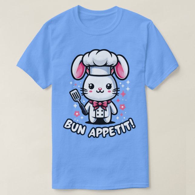 Chef Bunny Easter Day Funny Cooking Cook Baker Kit T-Shirt (Design Front)