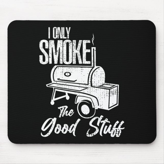 Chef Butcher Cook Bbq Smoke That Cow Beef Funny Sm Mouse Pad (Front)