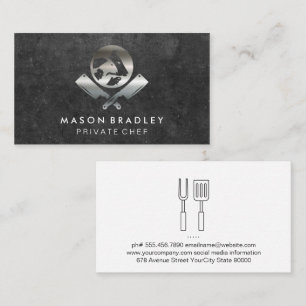 Chef Butcher Logo Business Card